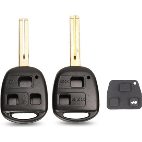 Bilchave 10pcs For LEXUS ES300 GS300 GS430 GX470 LS200 LS300 LS400 RX300 FOB 2/3 Buttons Remote Key Shell Case With TOY48 Blade