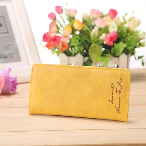 Womens Wallet Minimalist Thin Pu Leather Letter Fashion Wallet Female Multi-card Clutch Practical Coin Purse Card Bag Money