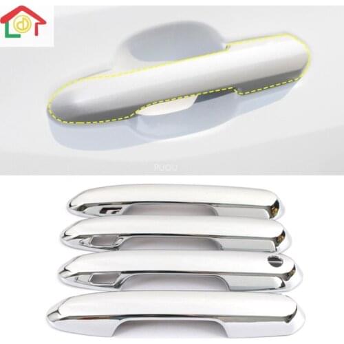 For Toyota Rav 4 XA50 2019 2020 Car Outside Door Handle Cover Chrome Protector Trim Frame Sticker Exterior Accessories