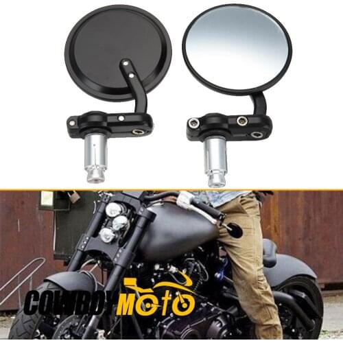 Motorcycle Barend Mirrors For Yamaha 7/8" Kawasaki Street Sport bike Chopper Cruiser YZ125 YZ250 YZ250F YZ450F TW200 XT 225 250