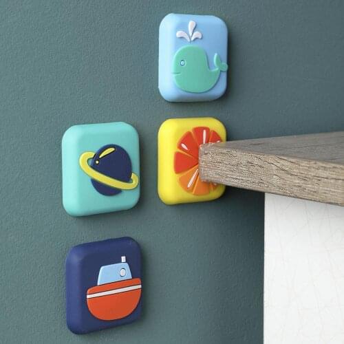 Cartoon Door Stopper Fender Wall Protector Thicken Door Handle Knob Crash Pad Door Holder Home Wall Fenders Bumper Guard