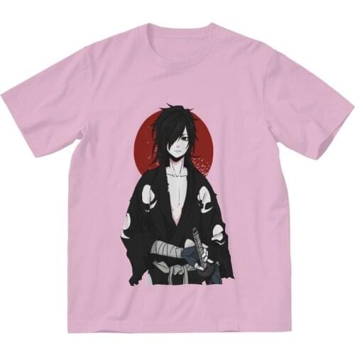 Male Dororo Hyakkimaru Manga T-Shirt Funny Sword samurai Warrior Tshirt Short Sleeve Unique T Shirt Cotton Tee Tops Anime Merch