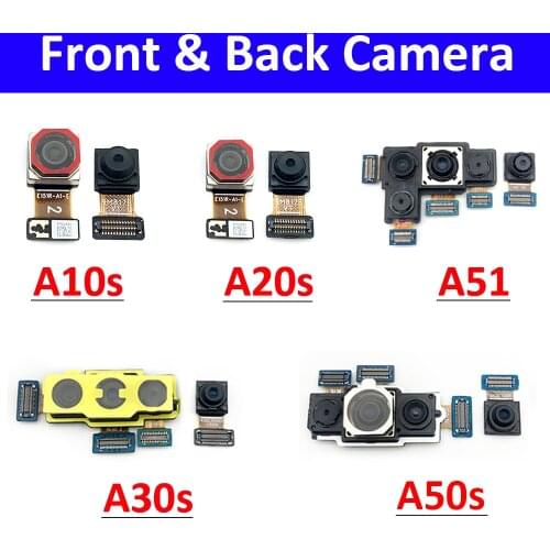 New Back Rear Camera Module Flex Cable For Samsung A10S A107F A20S A207F A30S A50S A51 Front Camera Flex Cable Repair Parts