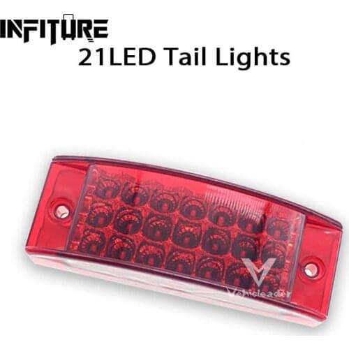 Update 21LED Flowing Side Marker LED Lights 21LED Waterproof 12-24V Outline Lamp Truck Trailer LED Clearance Lights