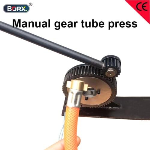 Manual gear tube press water inlet pipe joint drug pump crimping tool gas tube plastic pipe connector clamp tools