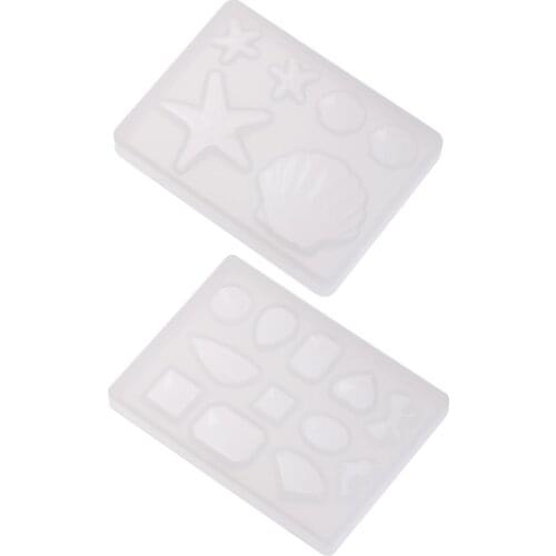 Silicone Mold Diamond Shell Epoxy Resin DIY Jewelry Making Crafts Cake Pendant