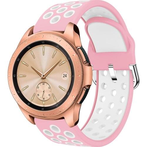 Sport silicone 20mm Watch strap for Samsung Galaxy Watch 42mm Smart Wristbands For HUAWEI WATCH GT 2 42mm double color bracelet