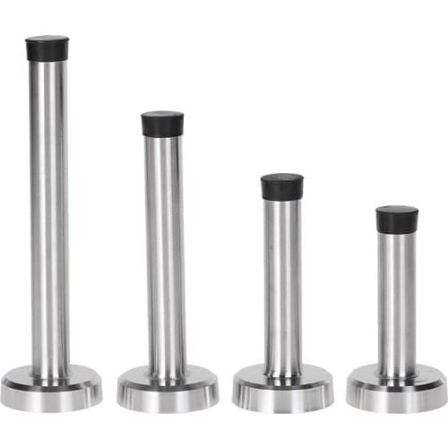Door Stop Stopper Bumper Wall Mounted Protector Sound Dampening Stainless Steel