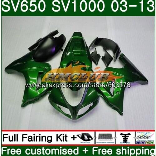 SV650S For SUZUKI SV650S 03 06 07 08 09 10 13 19CL.80 SV1000S 2004 2005 2006 2007 2008 2009 2010 2012 2013 Dark green Fairing