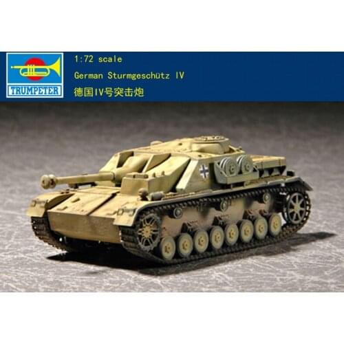 Trumpeter 07261 1/72 StuG IV (20mm) Sturmgeschutz Tank Model Assault Gun Kit TH07155-SMT6