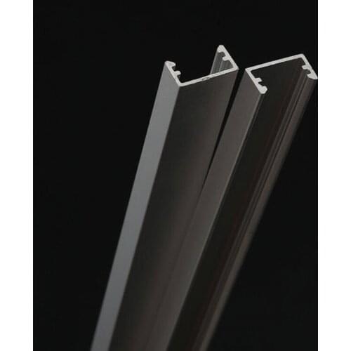 U Shape LED Hard Strip Shell Cover Silver LED Bar Light Lamp Shell 1meter Lampshade Aluminum Slot 50pcs