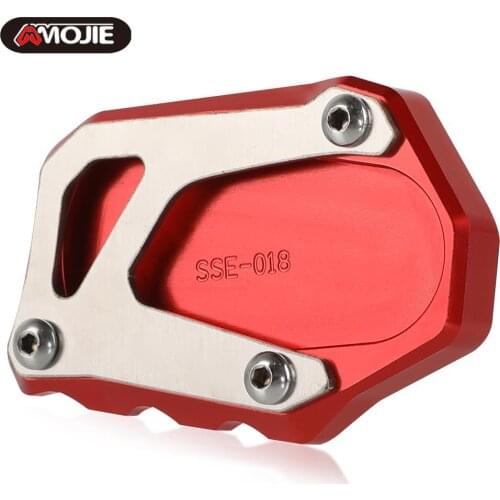 Motorbike Kickstand Foot Side Stand Extension Pad Support Plate Motorcycle Accessories For SUZUKI V-STROM 1000 XT 2014 2015 2016