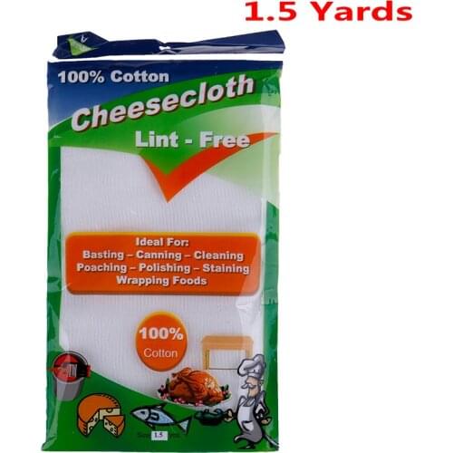 1.5 Yards Bleached Gauze Cheesecloth Filter Fabric Cotton Cloth For Cheese Cloth Absorbent Gauze Cheese Baking Pastry Tools