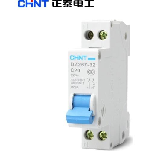 1PC CHINT CHNT DZ267-32 DPN 1P+N 6A 10A 16A 20A 25A 32A 220V 230V 50HZ Miniature Circuit breaker MCB 18MM