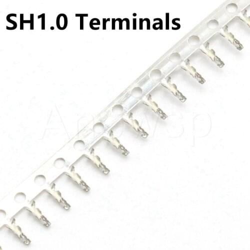 100pcs JST SH1.0 terminal Wire Cable for Housing 1.0mm Pitch Female Male Connector Terminals Metal Pin Contact
