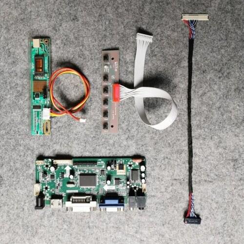 1024*768 MNT68676 VGA DVI LCD drive board For B141XG05/B141XG08/B141XG09/B141XG10/B141XG13 screen 30-Pin LVDS 1CCFL DIY kit