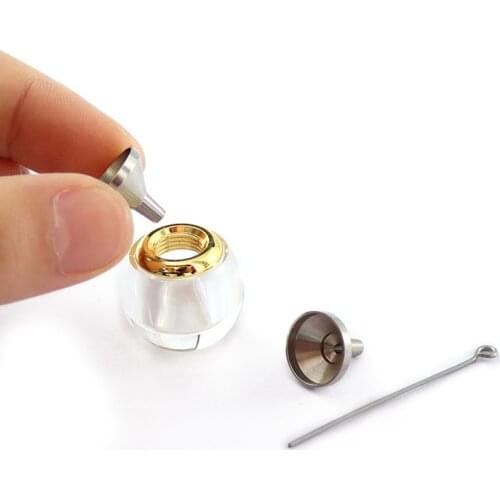 2Pcs/lot Stainless Steel Funnel Filler Kit Tool For Perfume Diffuser Bottle Mini Liquid Oil Funnels Lab Mini Oil Funnels