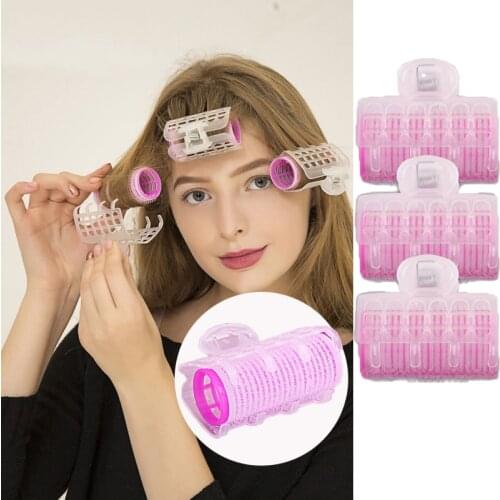3pcs/set Hairdressing Bangs Styling Hair clips for Women girls curler roller Self-adhesive Hair Styling girls hair accessories