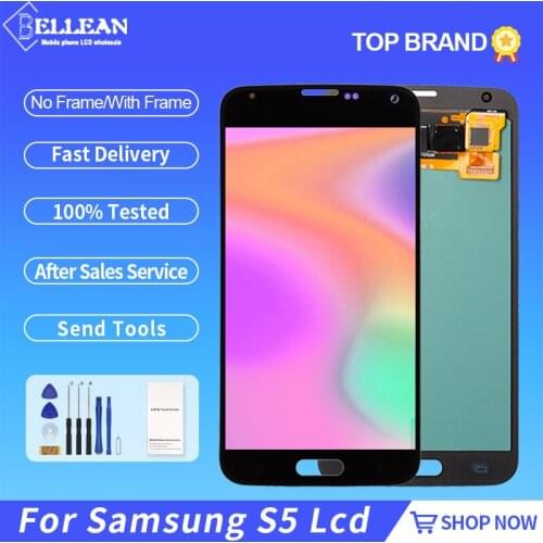 Catteny For Samsung Galaxy S5 Lcd With Touch Screen Digitizer Assembly G900 G900M G900F Display Free Shipping