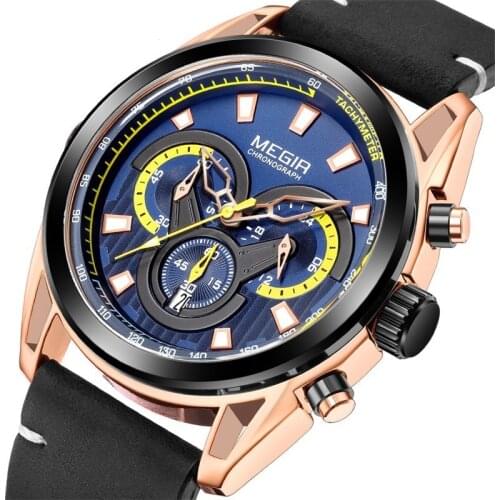 Top Brand Luxury Men Sports Watches Business Quartz Watch Mens Leather Band 30M Waterproof Date Wristwatches Relogio Masculino