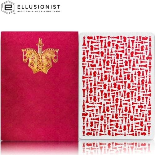 Ellusionist Red Knights Playing Cards Poker Size Deck By Daniel Madison Magic Cards New Sealed Magic Tricks Props for Magician