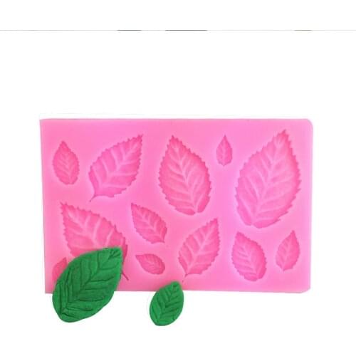 Leaf leaf chocolate mold cake decoration baking tools DIY clay mold wax candle soap chocolate mold resin mold