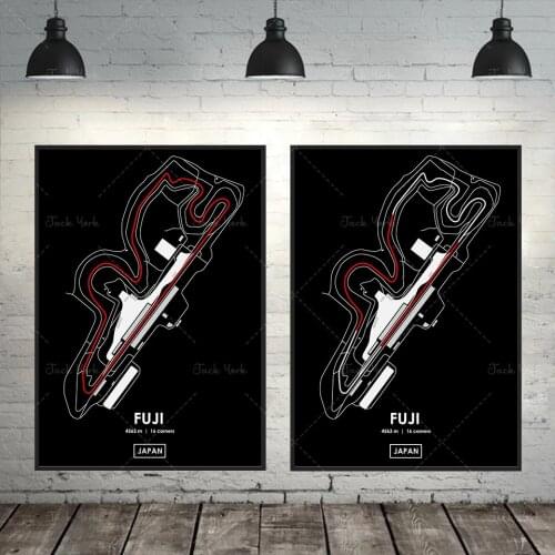 Fuji - Japan Track Map Poster