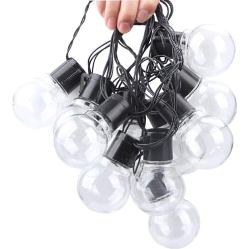 5m 10m Festoon Led Ball Bulb String Fairy Light Christmas Light 5cm Globe Led Party Fairy String Light Garden Garland Wedding