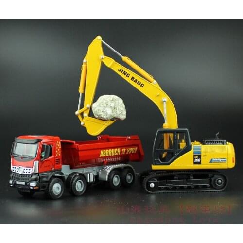 Engineering Vehicle Alloy Car Models Excavator Tipper Toy for Children mkd2 1:50 Auto Vehicle Camion Digger Mixer Truck Forklift