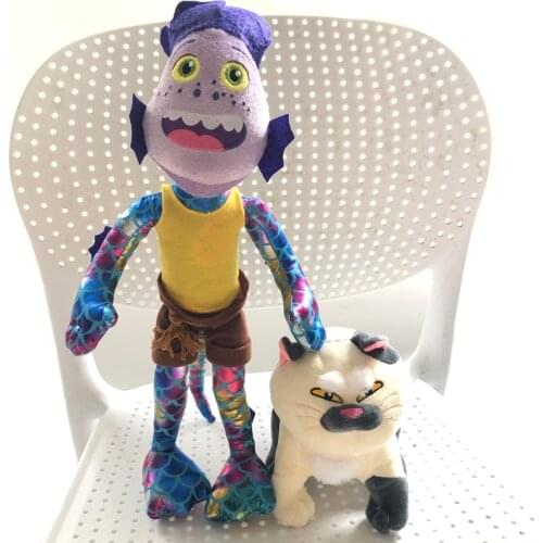 Disney Pixar Luca Plush Soft Stuffed Animals Doll Luca Alberto Machiavelli Giulia Sea Monster Plush Toys Anime Gift for Kids
