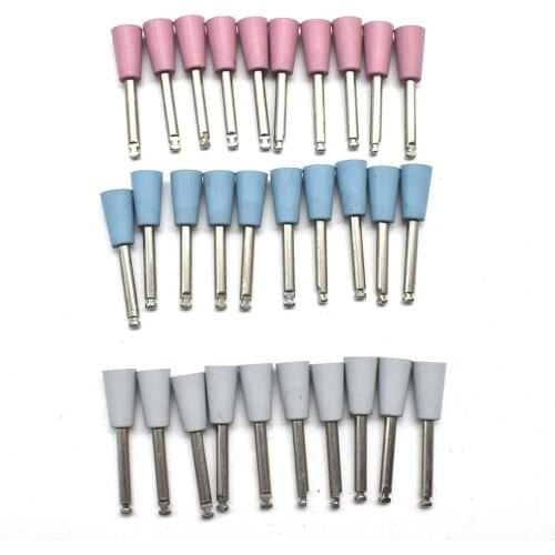 10PCS Rubber Point Jewelry Polishing Kit Mini Mounted Abrasive Polishing Wheels 2.35MM Shank