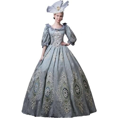 One Piece Dress Gothic Lolita Classic/Traditional Lolita Vintage Inspired Victorian Rococo Medieval Cosplay Lolita Dress