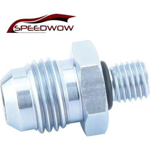 SPEEDWOW 6 AN Thread Fitting 5/16-24 O Ring Spittier Hydroboost Spittier Return Port Fittingr For Ford And Mopar Hydroboost