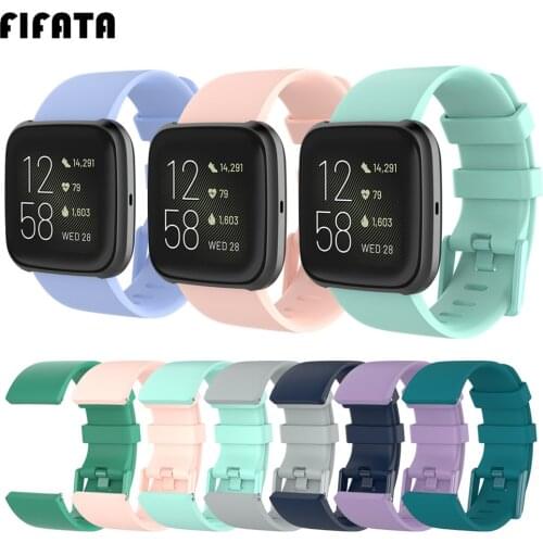 FIFATA Sports Band Strap For Fitbit Versa 2 Bracelet Silicone Watchband Wrist Strap For Versa lite / Versa Smart Accessories
