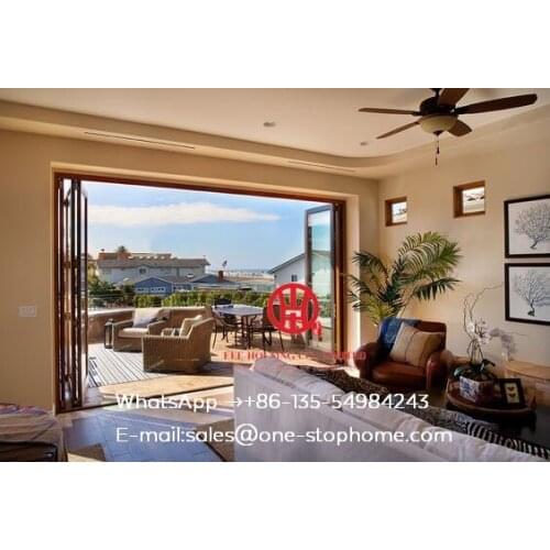 Australian standard aluminium bathroom glass folding door and european standard with AS2047,Soundproof,waterproof Door