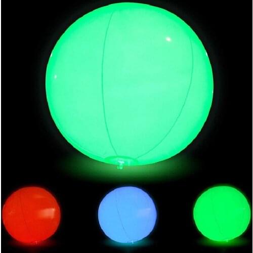 40cm Remote Control Led Inflatable Ball Flash Beach Water Wave Ball Luminous Toys for Children Birthday Party Wedding Decoration