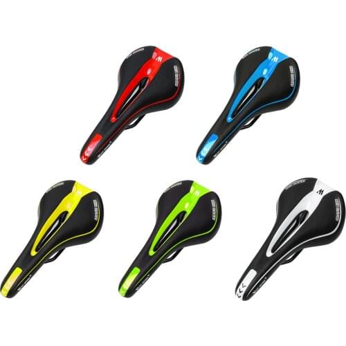 Comfortable Bicycle Seat Saddle MTB Road Bike Saddles Mountain Bike Racing Saddle PU Breathable Hollow Soft Seat Cushion