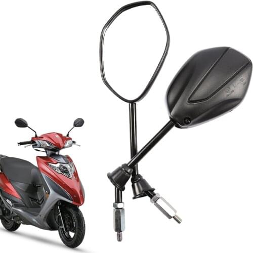 8mm 10mm Universal Electric Motorcycle Rearview Mirrors,For SUZUKI Haojue EQ ER HJ125T-18G-18H,Rear View Mirrors Back Side