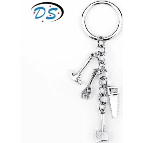 Horror Movie Saw Jewelry Wrench/Saw Ax/Hammer Keychain Link Chain Keyrings Key Chain llaveros