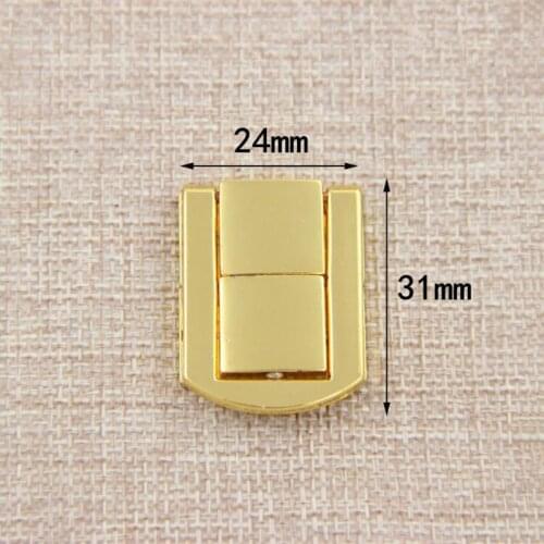 24 * 30mm antique wooden gift box small buckle luggage buckle lock x10