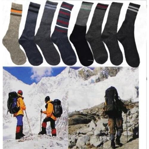 8PCS=4 pairs plus size thicken thermal loop pile meias termicas de neve snow mens winter calcetines invierno warm socks