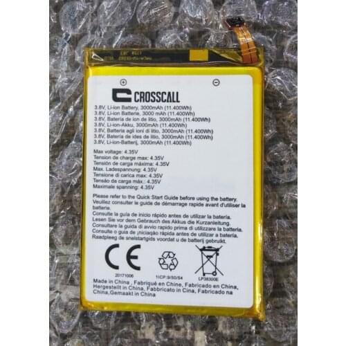 100% NEW High Quality for CROSSCALL LP38300E Phone Battery 3.8V 3000mAh
