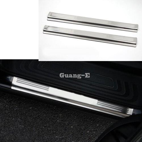 Car Cover Pedal Door Sill Scuff Plate Cover External Threshold 2pcs For Mercedes Benz Vito W447 2017 2018 2019