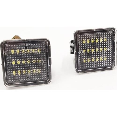 Car flashing 1Pair Car LED Tail License Plate Light Canbus For Toyota Tacoma 2016-2019 Tundra 2014-2019 Number Plate Lamp Bulb