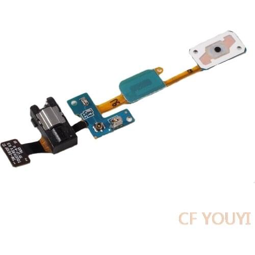 CFYOUYI Home Button + Earphone Jack Flex Cable for Samsung Galaxy J7 Prime / On7 (2016) G610