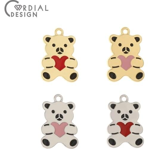 Cordial Design 100Pcs 15*21MM Jewelry Accessories/Pendants/Animal Shape/DIY Charms/Hand Made/Jewelry Findings & Components