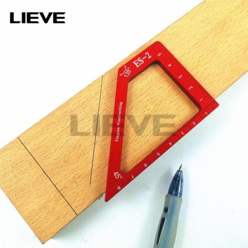 Woodworking ruler 90 degree 45 degree 135 degree angle ruler measuring tool wood worker ruler Scribe gauge tool