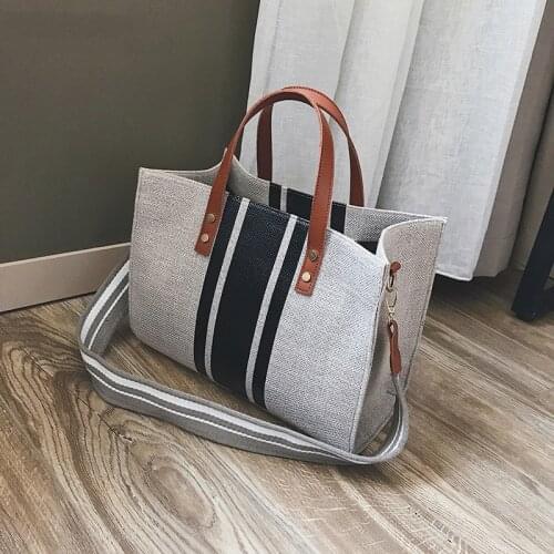 Women Canvas Bags Famous designer Casual Female purses and handbags luxury Trunk Tote Ladies Shoulder Bag Large Messenger Bag