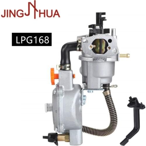 Jinghua Carburetor Dual Fuel LPG Conversion Kit for Honda GX200 168F 170F 6.5HP Gasoline Portable Generator Carburator Parts