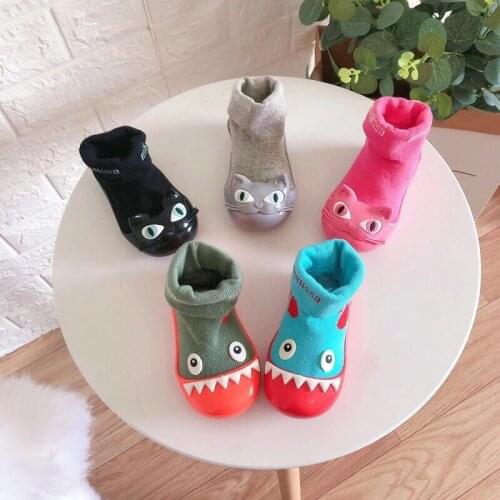 Mini Melissa Shoes Original Winter New Girls Shoes Cartoon Child Baby Girl Princess Kids Jelly Shoes Sock Fashion Shoes